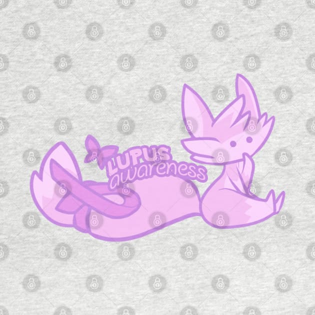 Lupus Awareness - Chibi Kawaii Wolf by pbarbalios